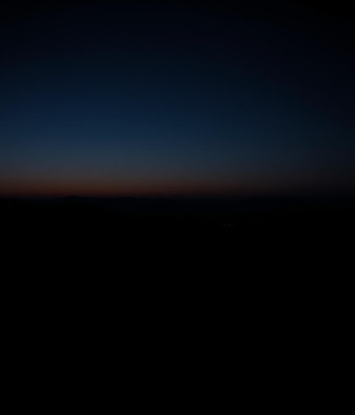 Distant horizon at dusk